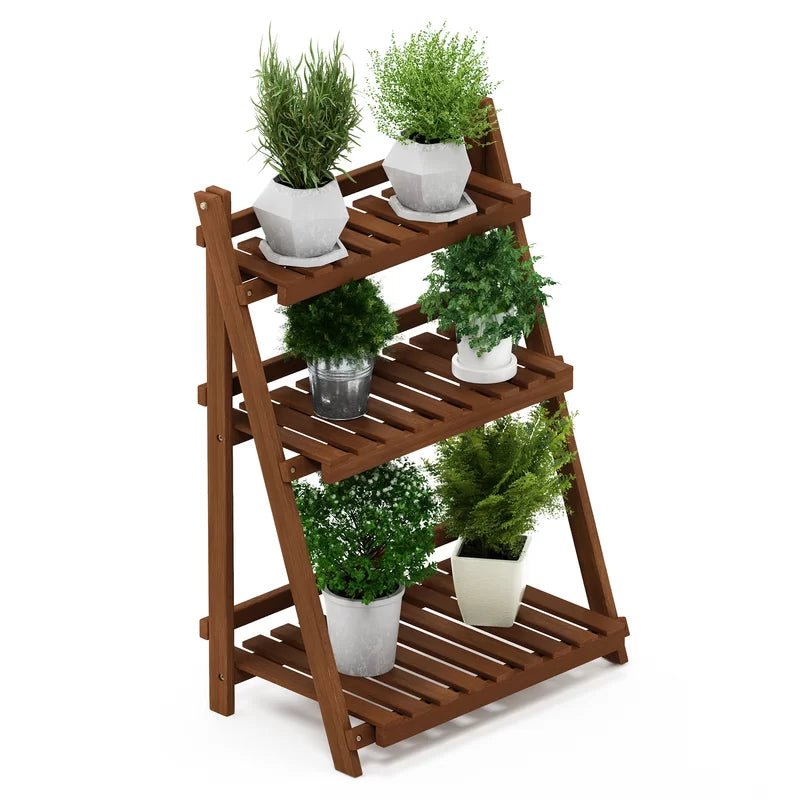 Wood Weather Resistant Plant Stand