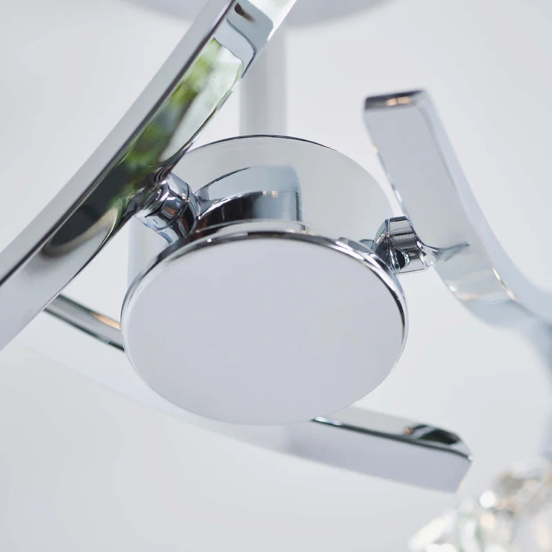 Ziva Glass Semi Flush Mount