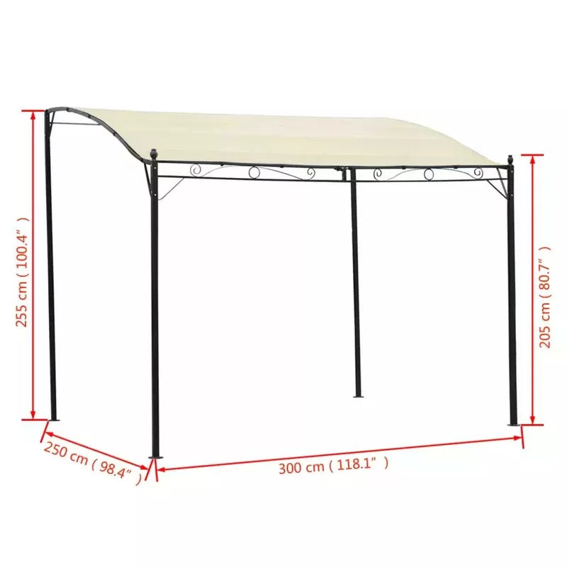 3 X 2,4 M Metal Patio Gazebo