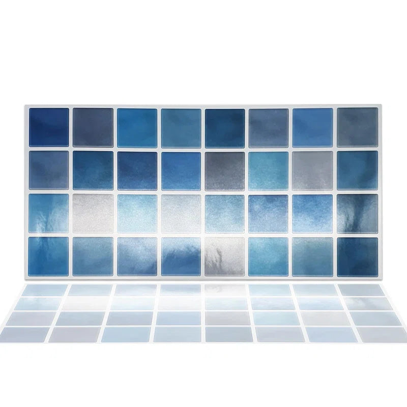 14Cm W X 28.5Cm L Aluminum Peel and Stick Mosaic Tile