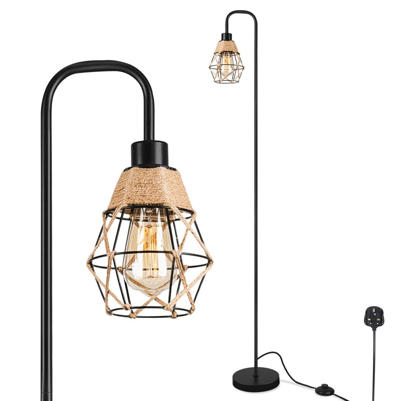 158.49Cm Black Traditional Floor Lamp