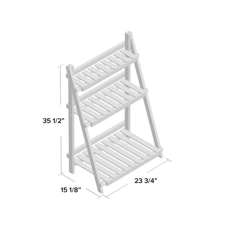 Wood Weather Resistant Plant Stand