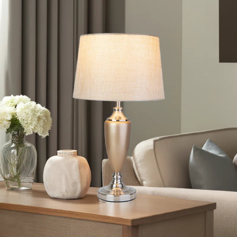 Zellner 53Cm Classic Gold Silver Table Lamp