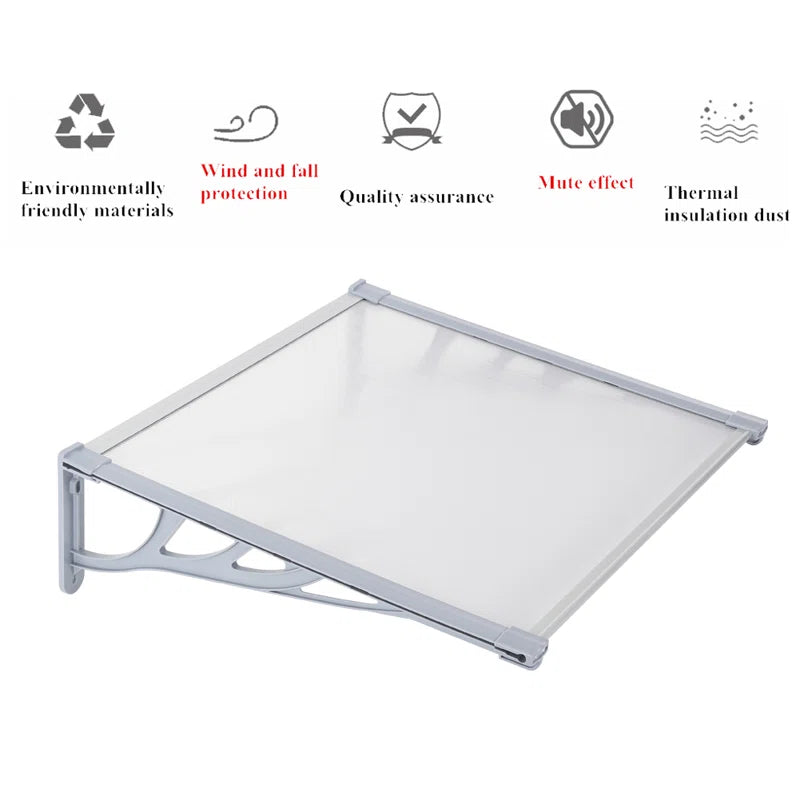 150Cm W X 90Cm D Metal Cover Retractable Door / Window Awning