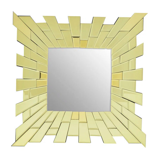 Vickie Wood Framed Wall Mounted Accent Mirror in Gold