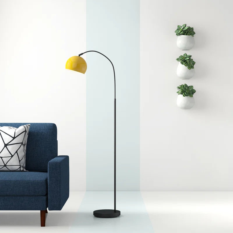 Webb 150Cm Dark Grey Arched Floor Lamp