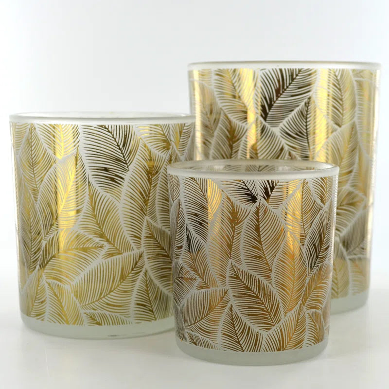 3 Piece Glass Tabletop Votive Holder Set