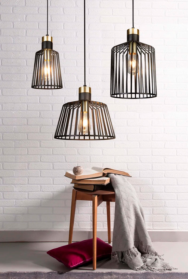 Villegas 1 - Light Black Geometric Pendant