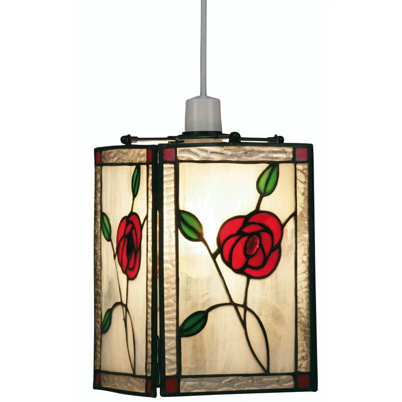 24Cm H X 14.5Cm W Glass Square Pendant Shade ( Screw on ) In