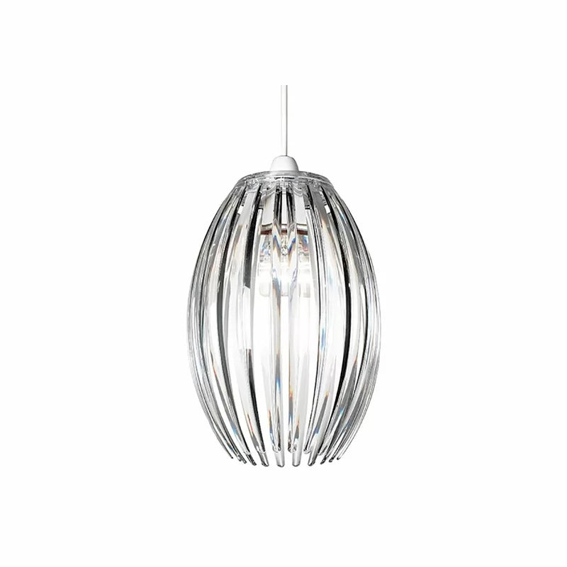 26Cm H X 18Cm W Oval Pendant Shade ( Screw on )