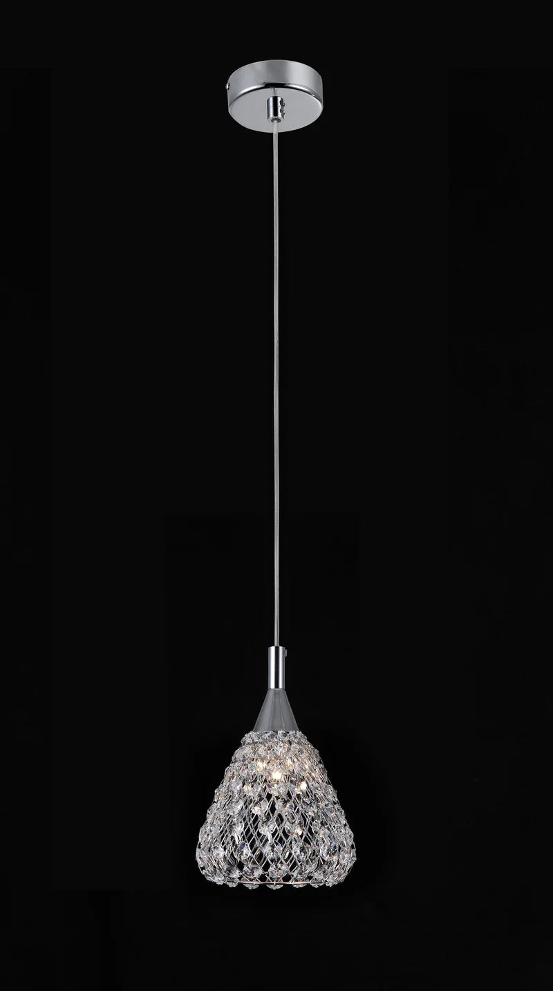 1 - Light Chrome Crystal Pendant