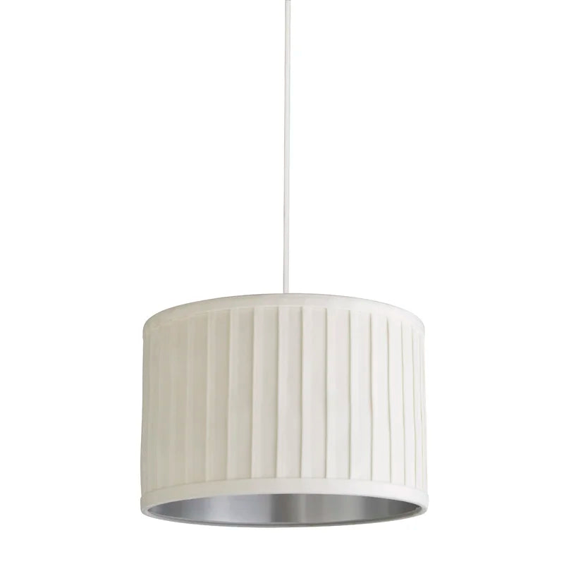 23Cm H X 40Cm W Faux Velvet Drum Pendant Shade ( Uno )