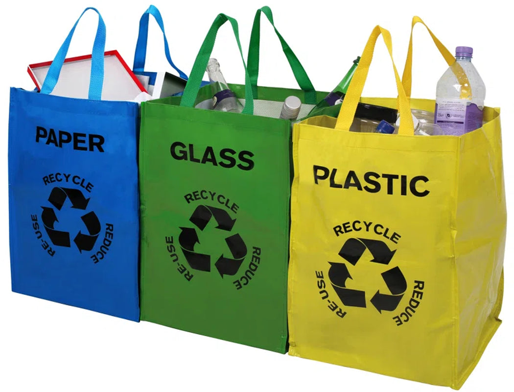 3 Piece Recycling Bag Set