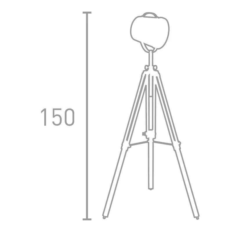 150Cm Black Tripod Floor Lamp