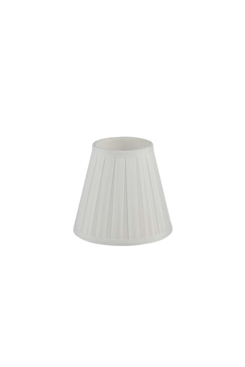 18Cm H X 20Cm W Polyester Empire Lamp Shade ( Clip on ) in White