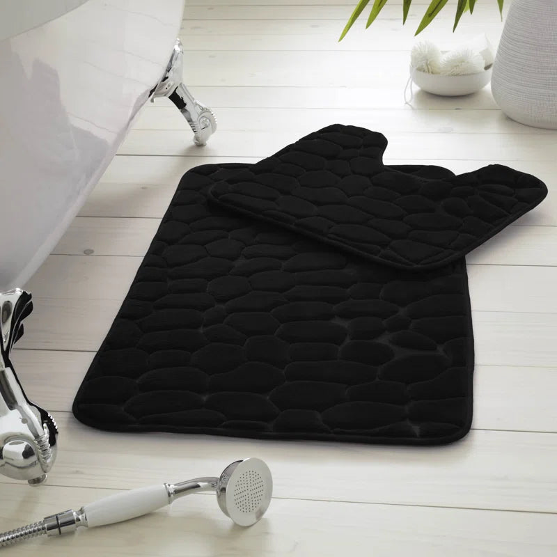 2 Piece Set Rectangle Bath Mat