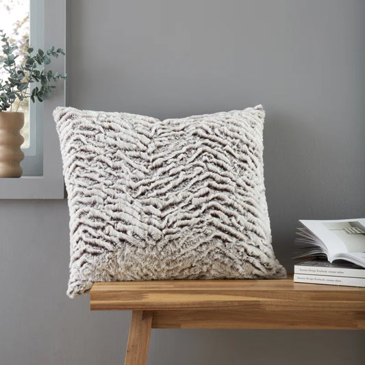 Wolf Faux Soft Soft Fur 43X43Cm Cushion with Inner