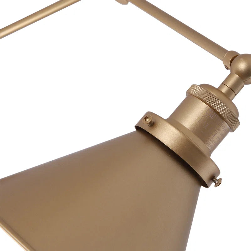 Villers 1-Light Cone Plug-In Swing Armed Sconce