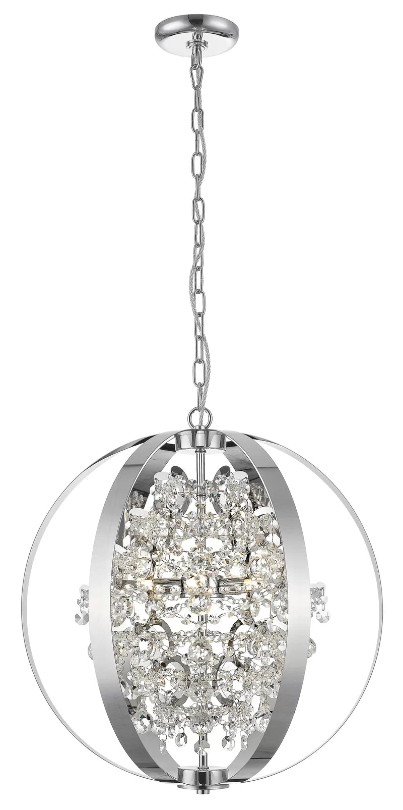 Ximena 5 - Light Chrome Sphere Pendant