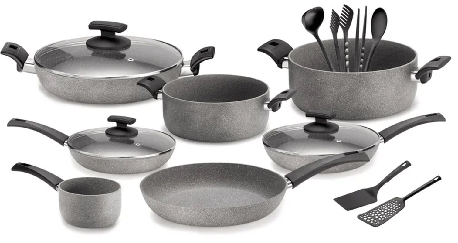 16 Piece Aluminium Non Stick Cookware Set