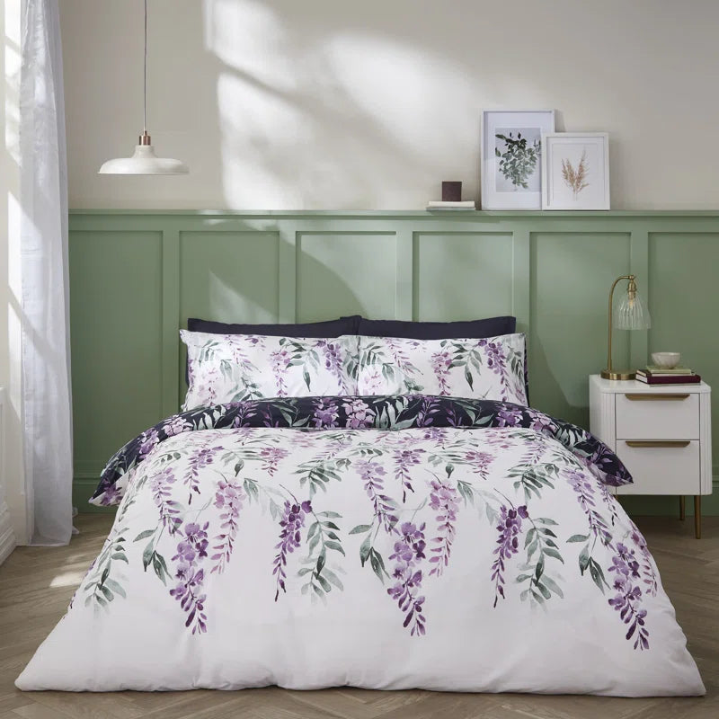 Wister Floral Reversible Duvet Cover Set with Pillowcases