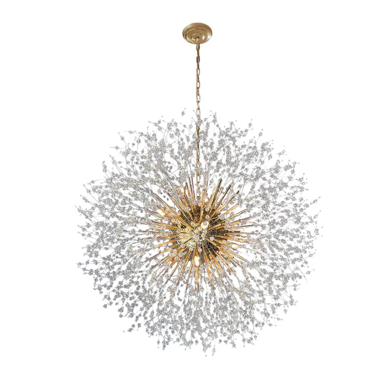 20 - Light Chandelier with Crystal Accents