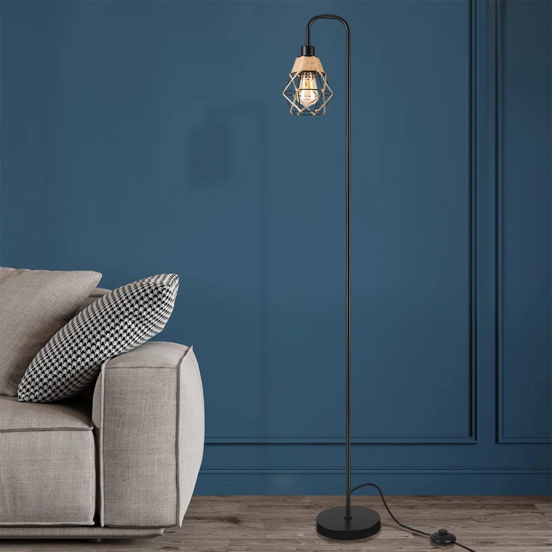 158.49Cm Black Traditional Floor Lamp