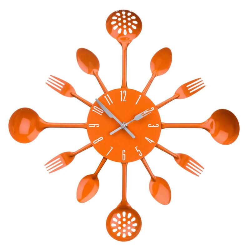 33Cm Cutlery Wall Clock