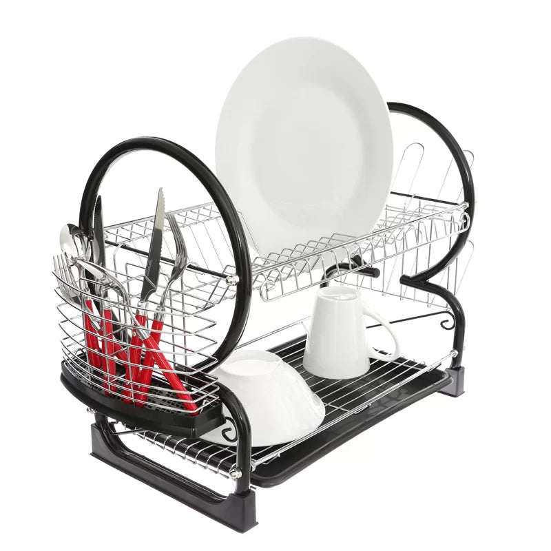 2 Tier Dish Drainer with Tray III Dish Rack