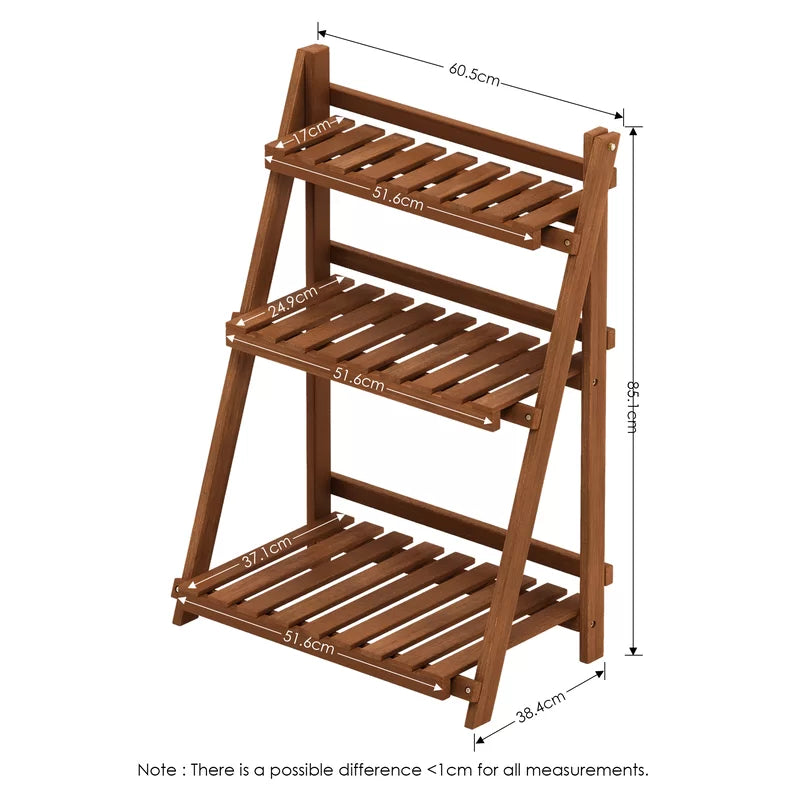 Wood Weather Resistant Plant Stand