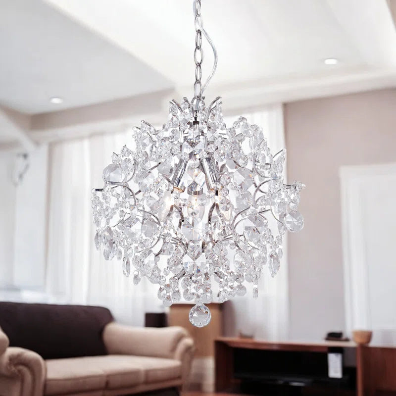 3-Light Crystal Chandelier