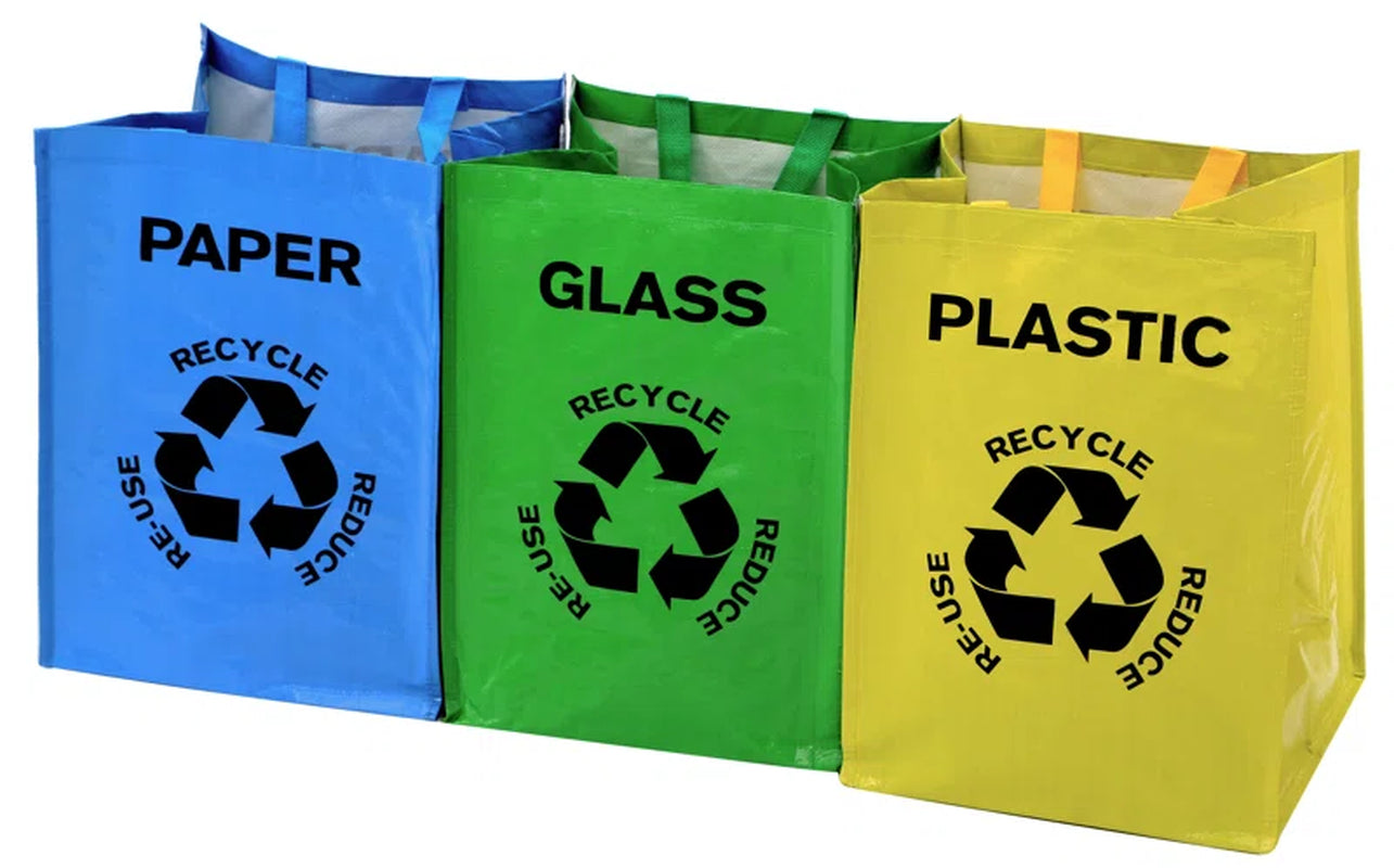 3 Piece Recycling Bag Set