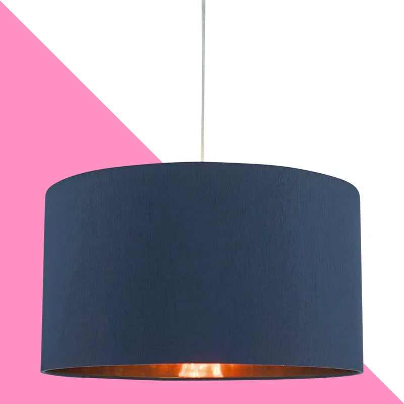 22.5Cm H Faux Silk Drum Pendant Shade ( Uno )