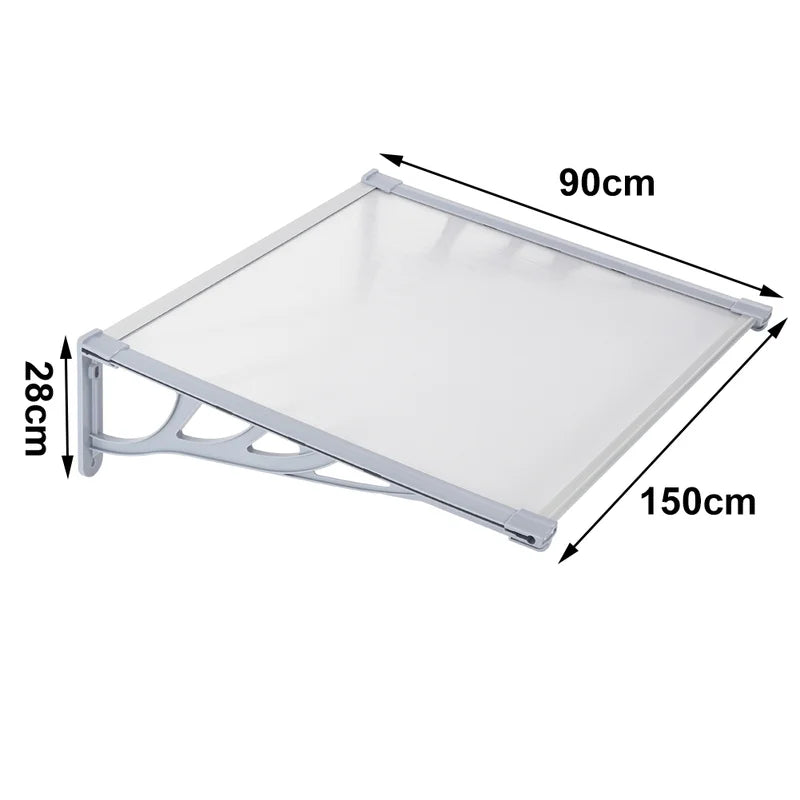 150Cm W X 90Cm D Metal Cover Retractable Door / Window Awning