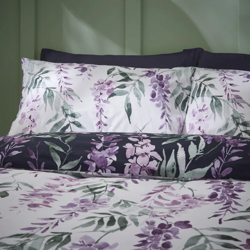 Wister Floral Reversible Duvet Cover Set with Pillowcases