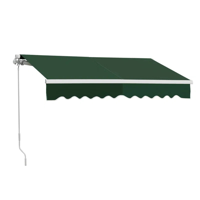 200Cm W X 150Cm D Fabric Cover Retractable Patio Awning