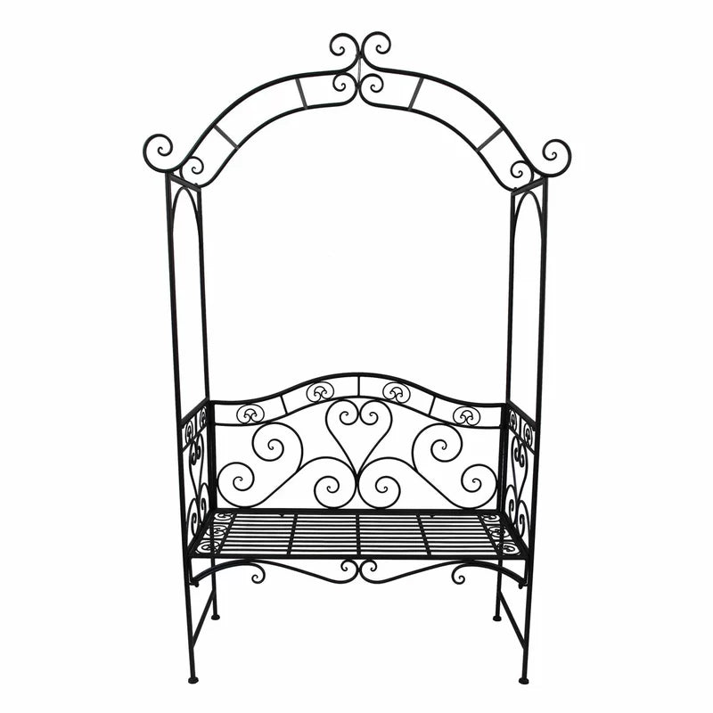 2 Seater Metal Rose Arch Bench