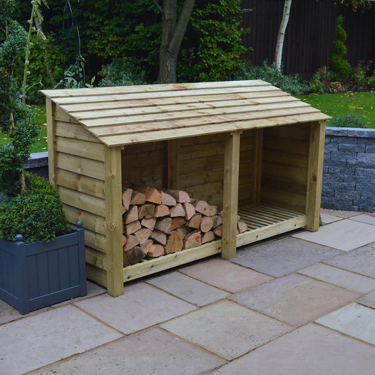 230Cm W X 80Cm D Solid Wood Log Store