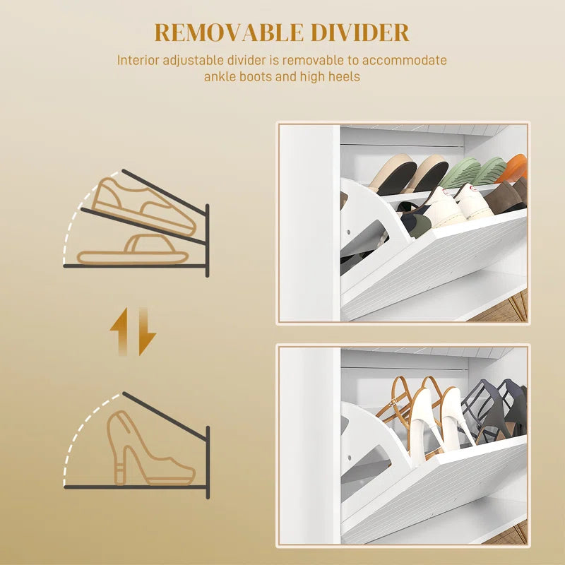 12 Pair Flip down Shoe Storage