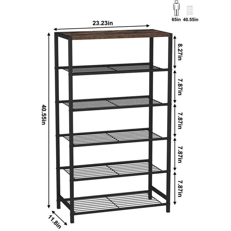 15 Pair Shoe Rack Hallway Shoe Storage