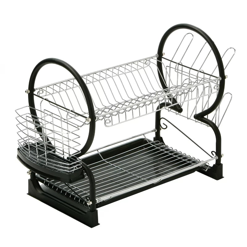 2 Tier Dish Drainer with Tray III Dish Rack