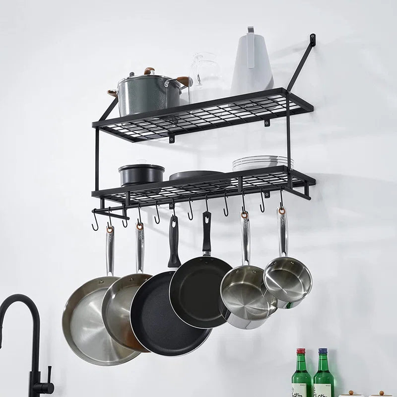 Wall Mounted Pot Rack