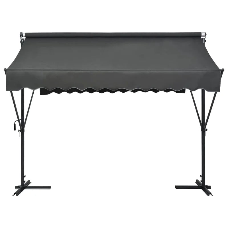 3Cm W X 3Cm D Fabric Anthracite Cover Retractable