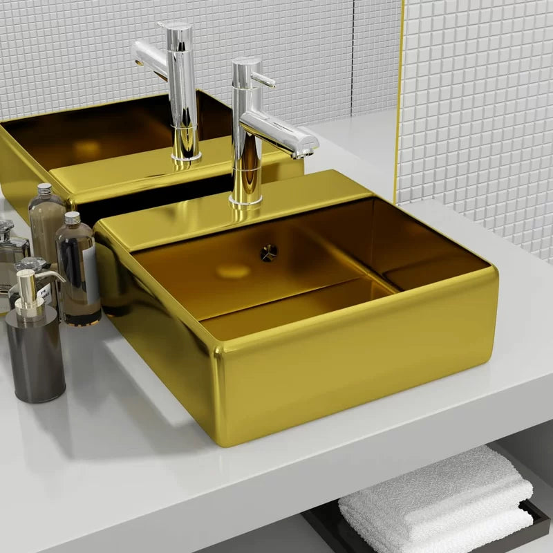 Westerham 4100Mm L X 4100Mm W Ceramic Square Sink with Overflow