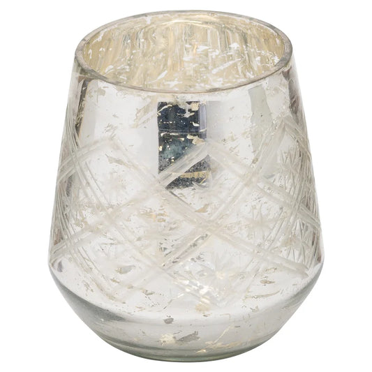 12Cm Glass Tabletop Tealight Holder