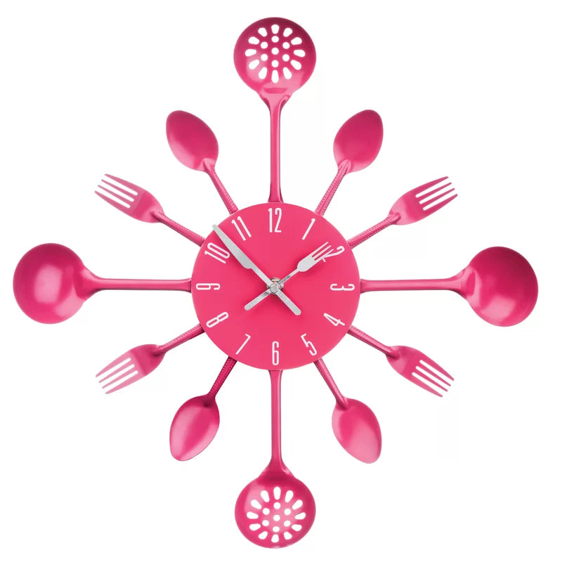 33Cm Cutlery Wall Clock