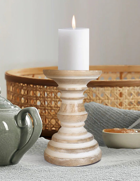 Wooden Candlestick