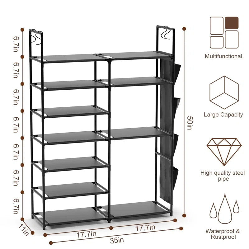 24 Pair Shoe Rack