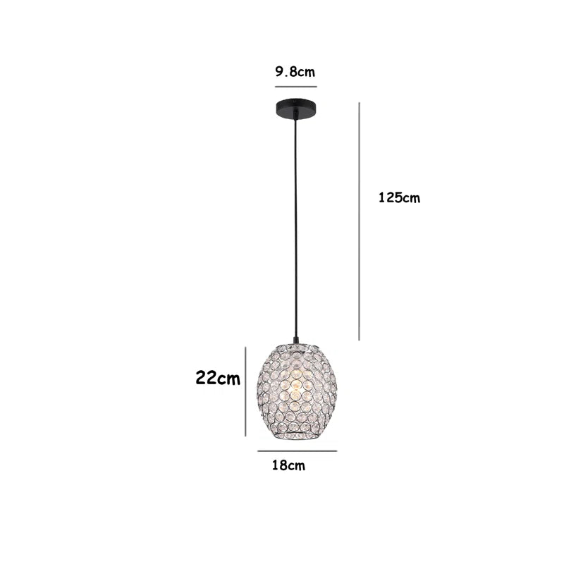 22Cm H X 18Cm W Plastic Oval Pendant Shade ( Screw on )