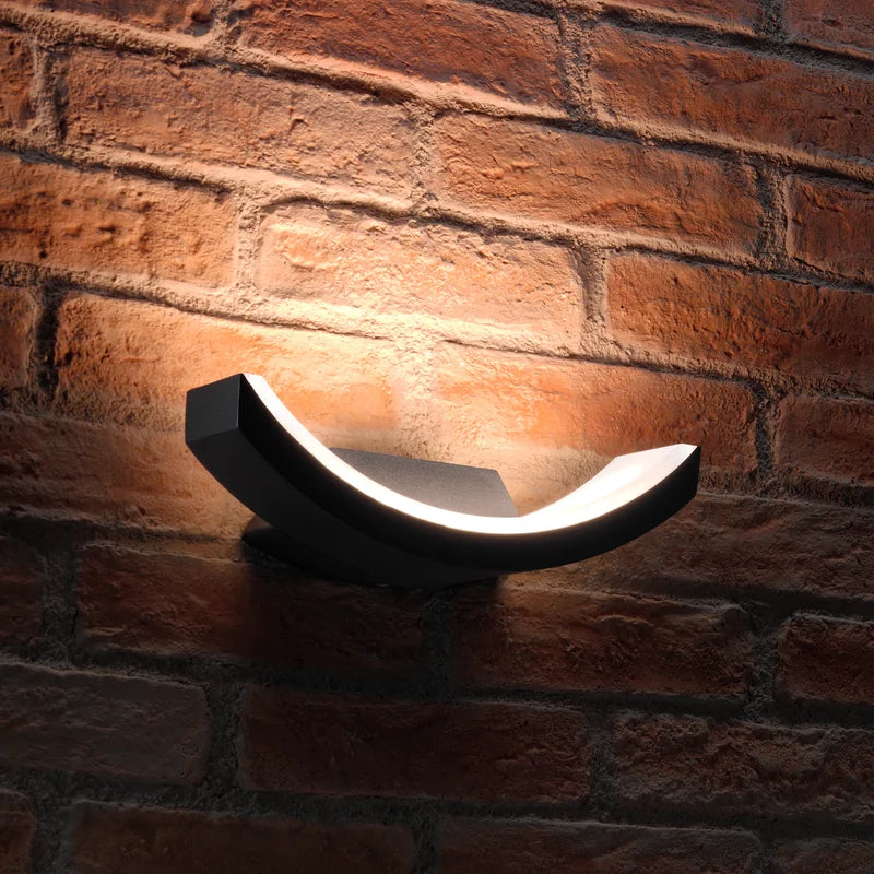 Willacy Black 12.8Cm H Integrated LED Outdoor Flush Mount